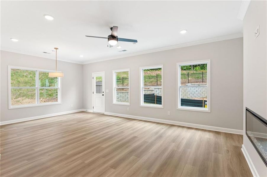 Spacious, unfurnished interior of a new home in River Walk Place, Lawrenceville (Image 27).