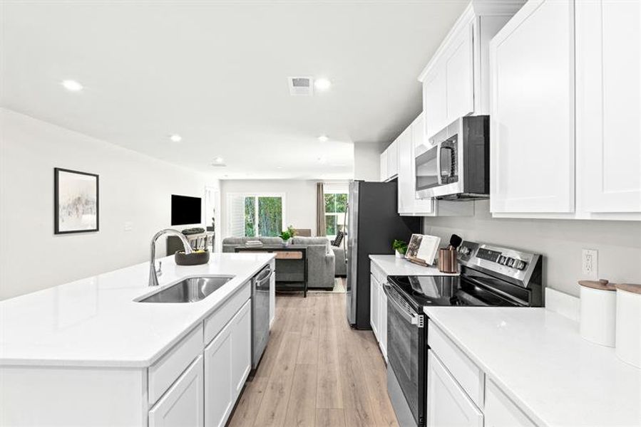 Representative furnished interior of a home built from the Fairview by Ryan Homes in Oakwood Trace, Fairburn (Image 5).