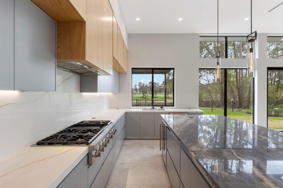 Furnished interior view inside a new home in , The Woodlands (Image 19).