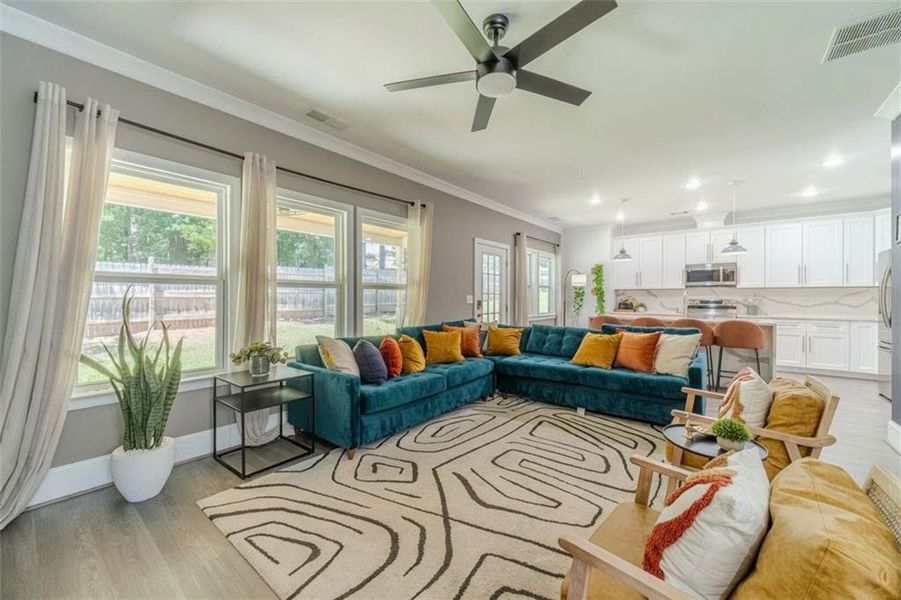 Furnished interior view inside a new home in , Snellville (Image 26).