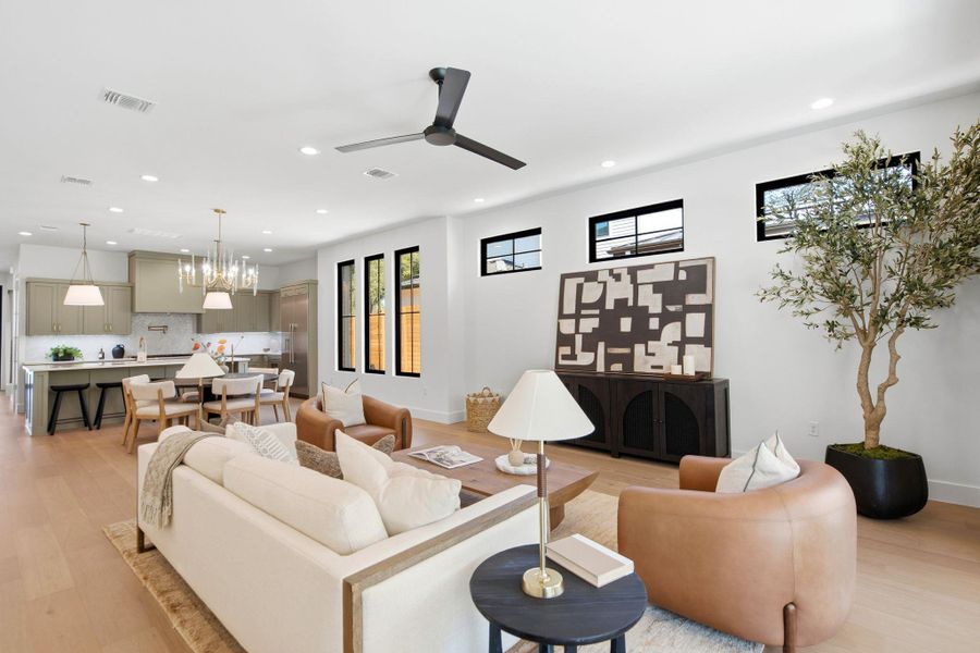 Furnished interior view inside a new home in , Austin (Image 13). Furnished interior view inside a new home in , Austin (Image 13).
