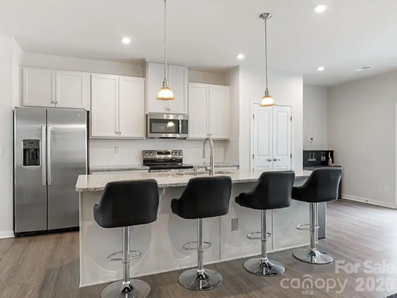 Furnished interior view inside a new home in Stone Creek Townhomes, Matthews (Image 4).