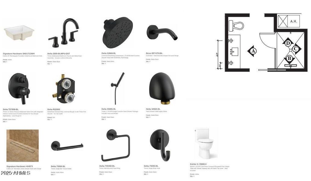 Guest Bath Plumbing Selections Guest Bath Plumbing Selections