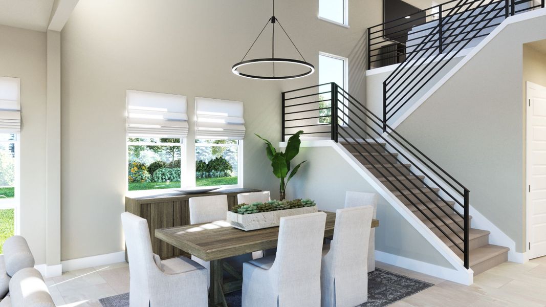 Representative furnished interior of a home built from the 3 by Trumark Homes in RainDance, Windsor (Image 4).