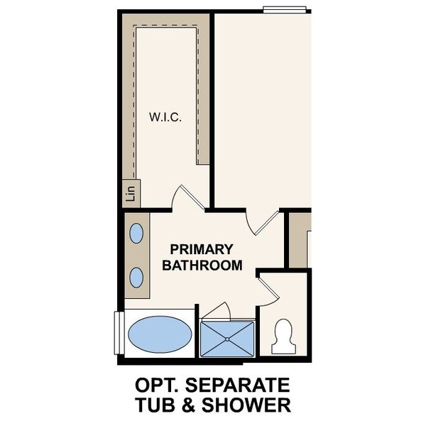 2D floor plan layout of this home in Cinco Lakes, San Antonio, TX (Image 4).