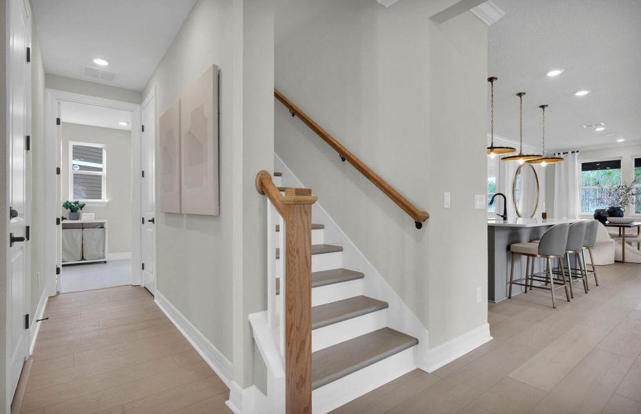 Representative furnished interior of a home built from the Coral Grand by Pulte Homes in Westerly Park at Wildlight, Wildlight (Image 15).