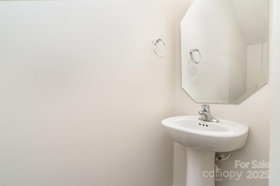 Main level half bath