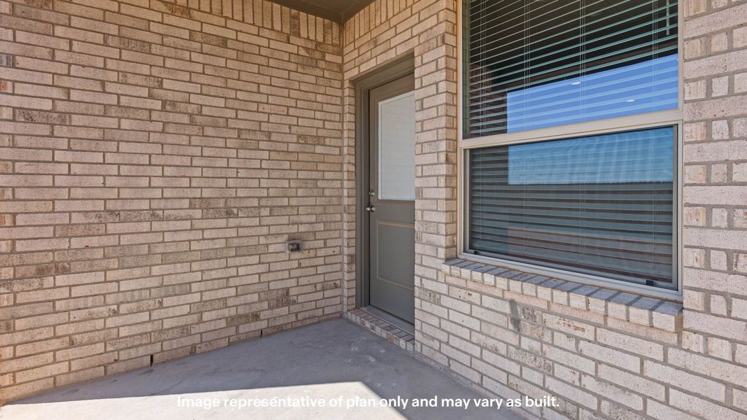 Exterior details and patio area of a home in Homestead at Parks Bell Ranch, Odessa (Image 3).