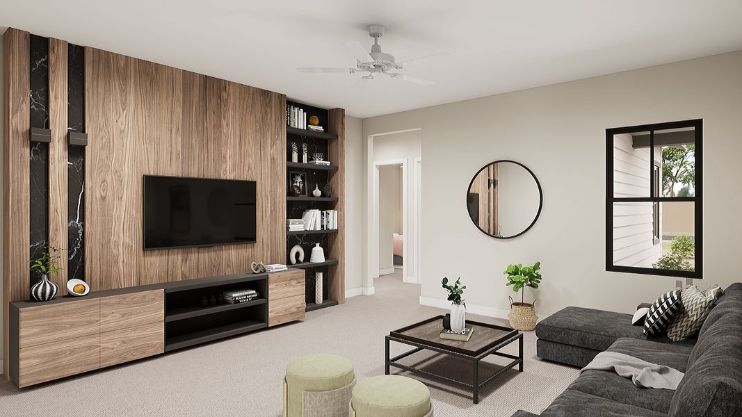Furnished interior view inside a new home in Emberly, Gilbert (Image 9). Furnished interior view inside a new home in Emberly, Gilbert (Image 9).