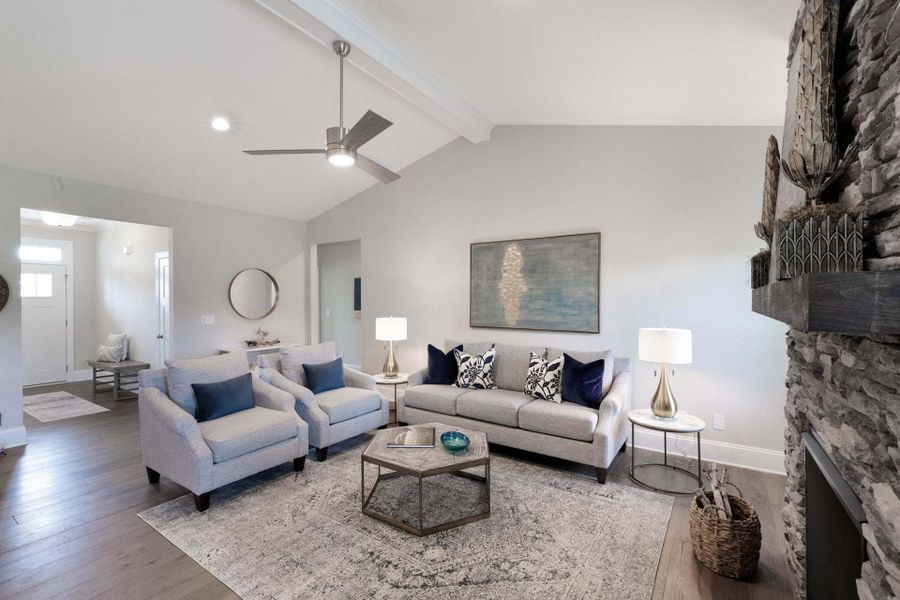 Representative furnished interior of a home built from the Carver by Caviness & Cates Communities in Maggie Way, Wendell (Image 102).