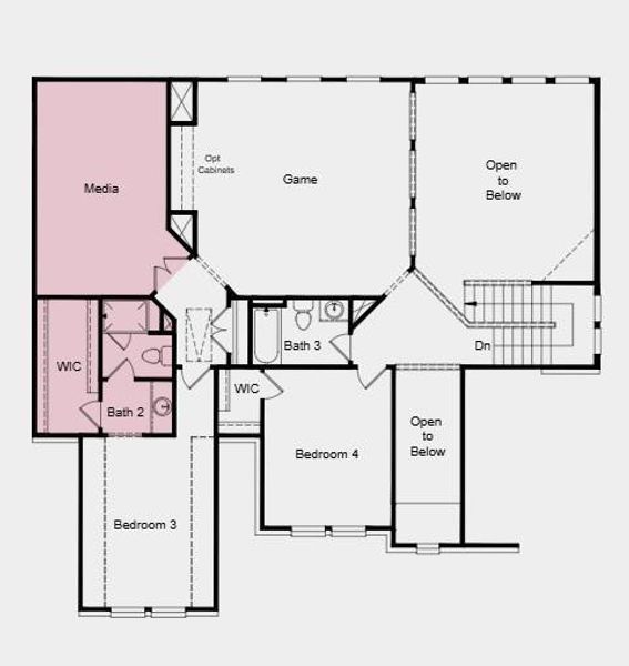 Additional Highlights Include: Bedroom 5 with bath 4 in place of study, study in place of formal dining, media room in place of bedroom 2, extended primary suite and walk-in closet, and covered outdoor living Additional Highlights Include: Bedroom 5 with bath 4 in place of study, study in place of formal dining, media room in place of bedroom 2, extended primary suite and walk-in closet, and covered outdoor living