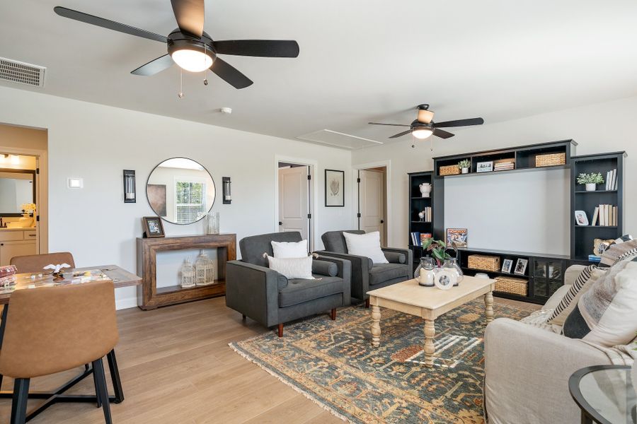 Representative furnished interior of a home built from the Lacey - Vanguard Collection by Mungo Homes in Porter Ridge, Elgin (Image 9).