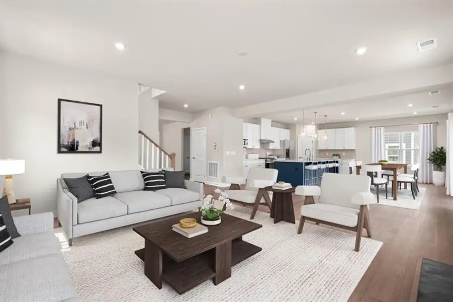 Representative furnished interior of a home built from the York by Ryan Homes in Linden Park, Moore (Image 5). Representative furnished interior of a home built from the York by Ryan Homes in Linden Park, Moore (Image 5).