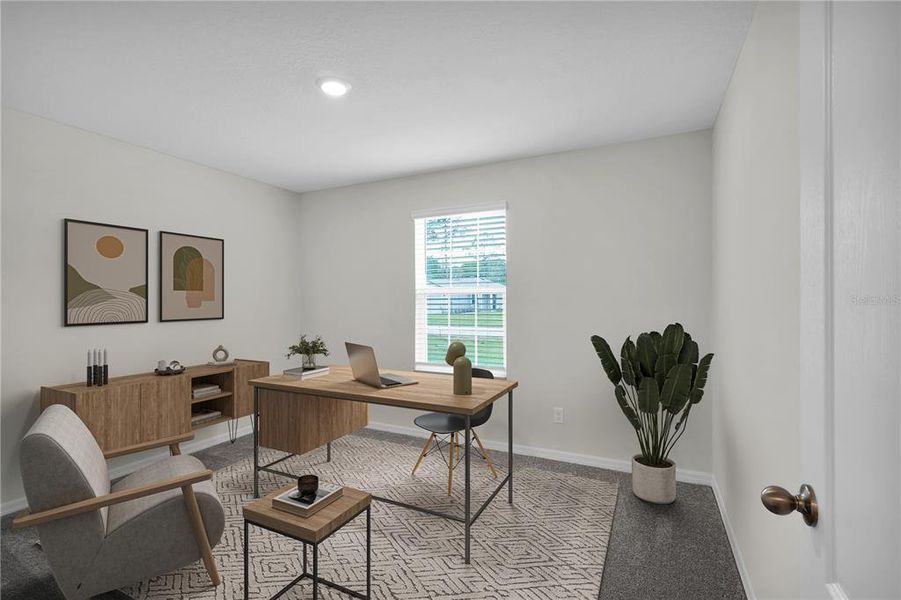 Furnished interior view inside a new home in Marion Oaks, Ocala (Image 10).