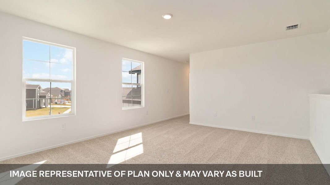 Representative unfurnished interior of a home built from the The Mitchell by D.R. Horton in Talavera, Kyle (Image 14).