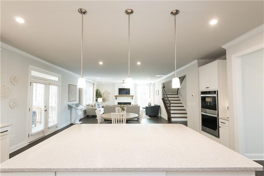 Furnished interior view inside a new home in The Estates at Hurricane Pointe, Douglasville (Image 15).
