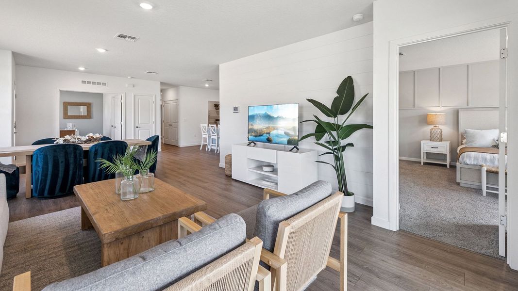 Furnished interior view inside a new home in Halifax Plantation Villas, Ormond Beach (Image 4).
