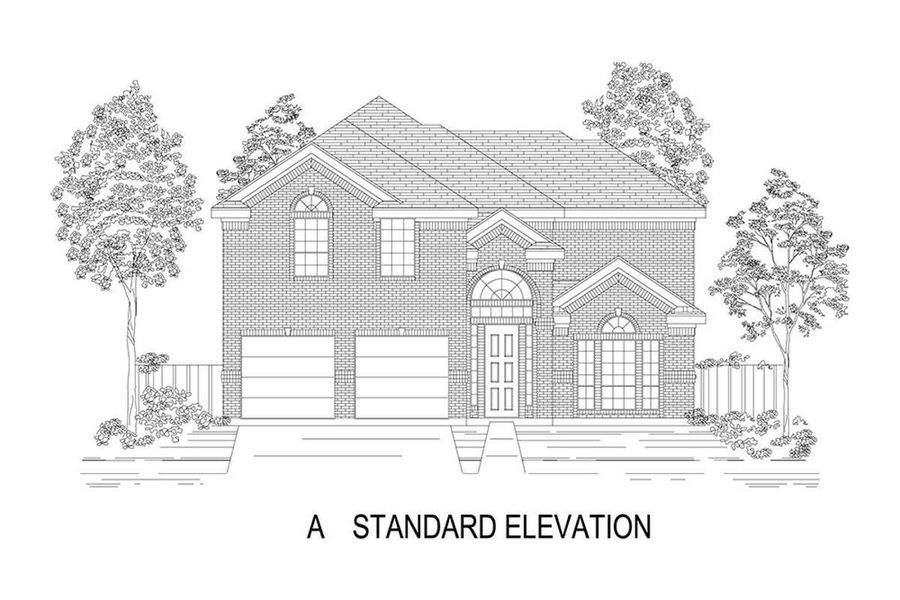 Representative rendering of the exterior for the Cooper F by First Texas Homes (Image 12).