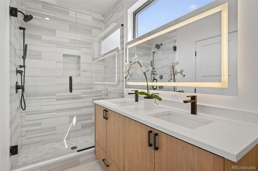 Furnished interior view inside a new home in , Denver (Image 12).