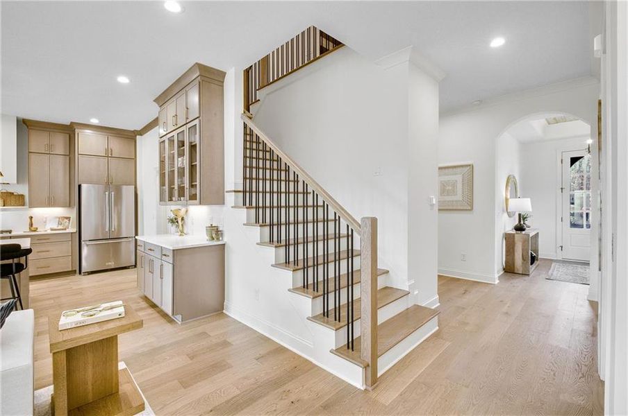 Furnished interior view inside a new home in Laurel View, Suwanee (Image 44). Furnished interior view inside a new home in Laurel View, Suwanee (Image 44).