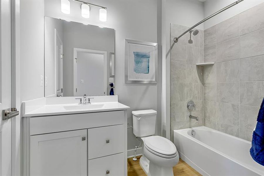 Representative furnished interior of a home built from the Mayer by Ryan Homes in Stowe Branch Townhomes, Charlotte (Image 32).