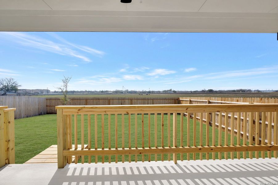 Exterior details and patio area of a home in Meadows at Clear Springs, New Braunfels (Image 4).