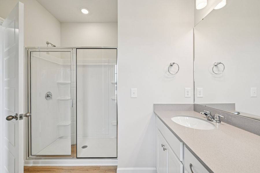 Representative furnished interior of a home built from the Gaston by Brookline Homes in The Crossing at Cramerton Mills, Gastonia (Image 20).