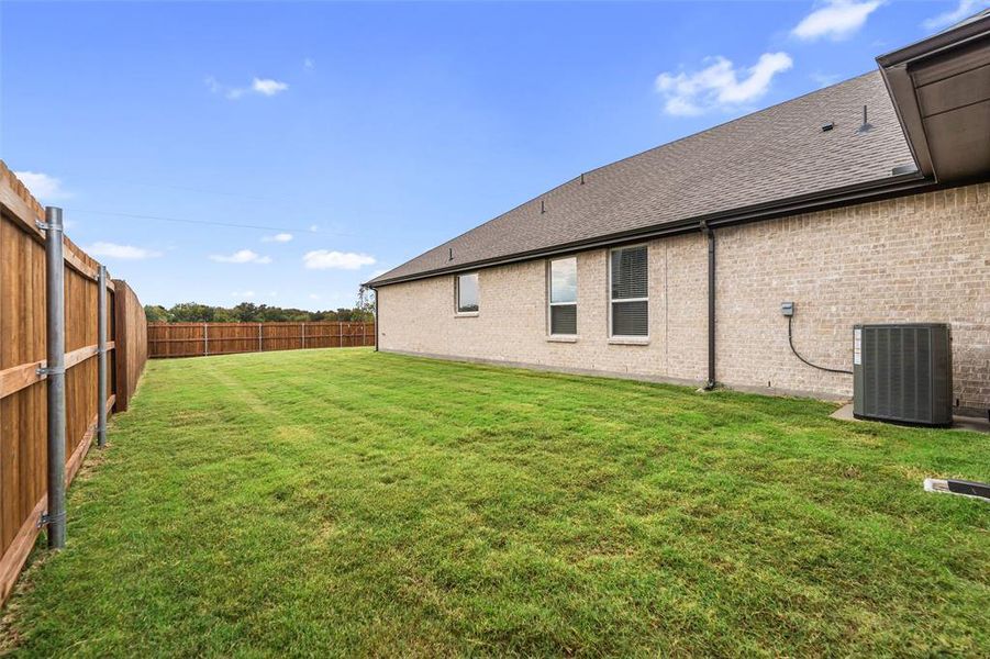 View of fenced backyard View of fenced backyard