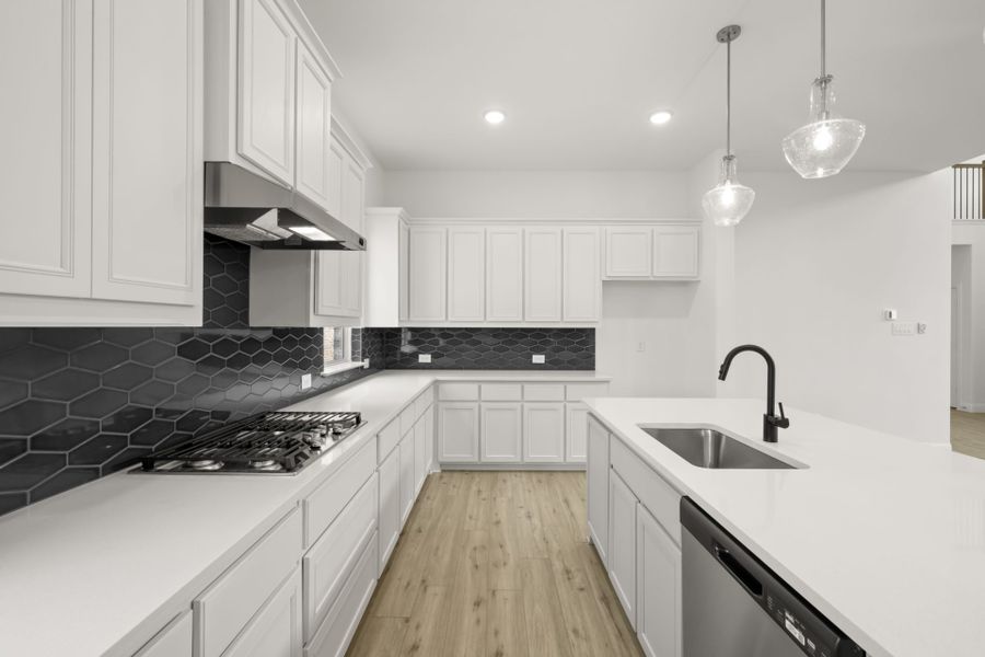 Furnished interior view inside a new home in Creekview Meadows, Pilot Point (Image 6). Furnished interior view inside a new home in Creekview Meadows, Pilot Point (Image 6).