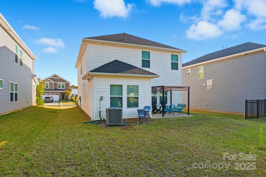 Exterior details and patio area of a home in , York (Image 3). Exterior details and patio area of a home in , York (Image 3).