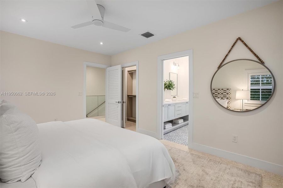 Furnished interior view inside a new home in , Islamorada, Village of Islands (Image 62).