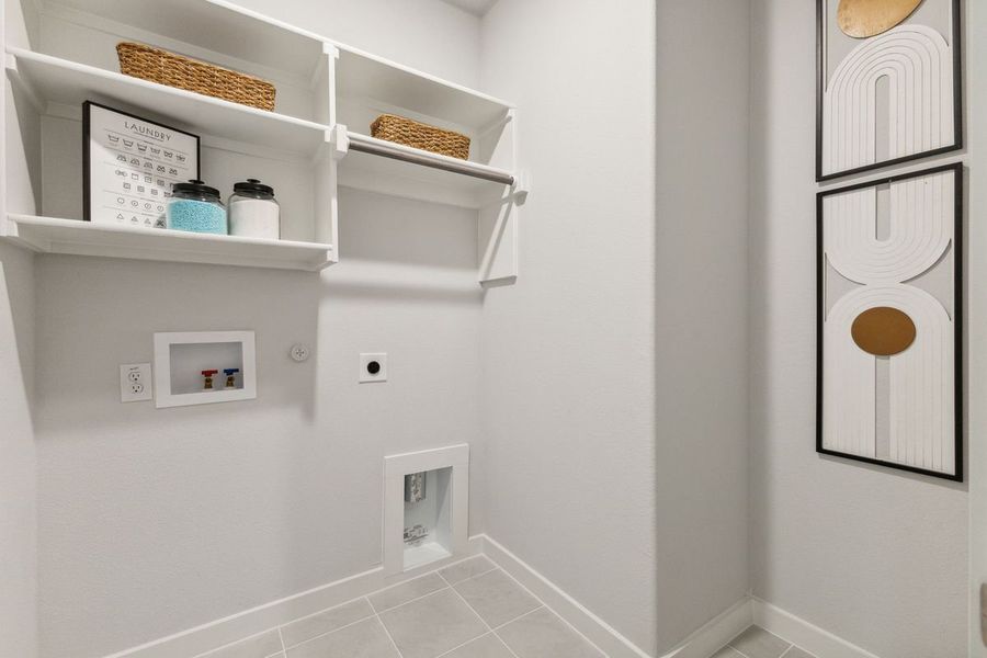 Utility Room in the Emmy II home plan by Trophy Signature Homes - REPRESENTATIVE PHOTO