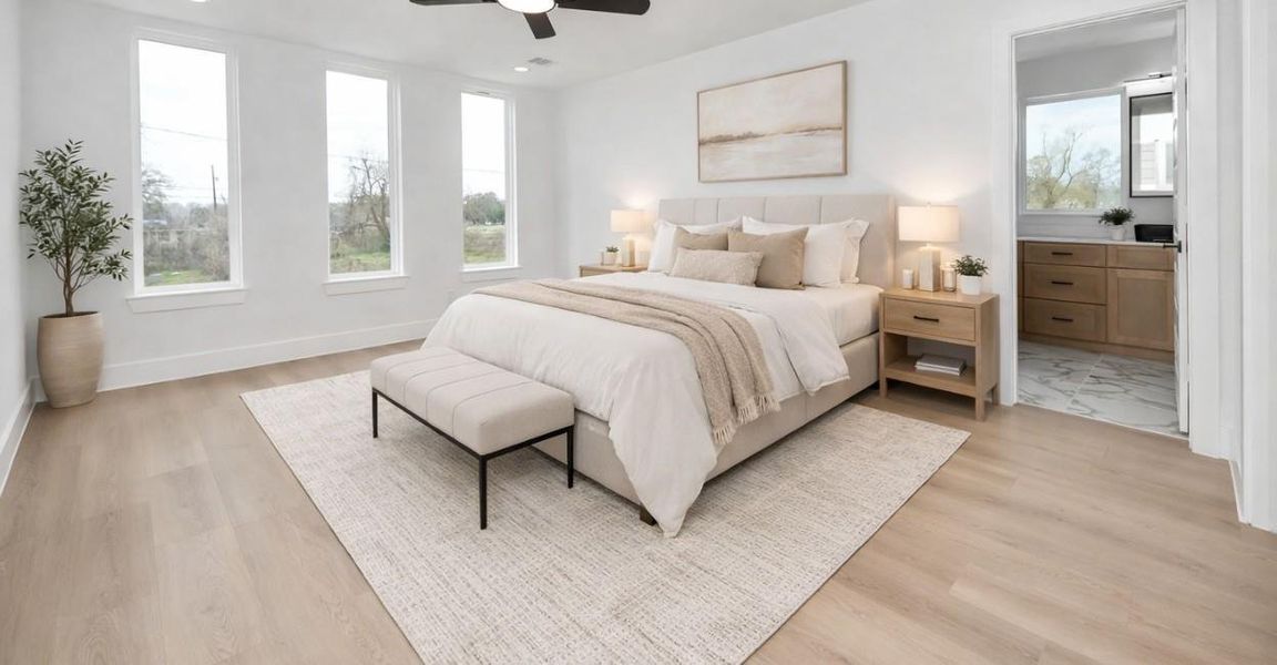 Furnished interior view inside a new home in , Houston (Image 6).