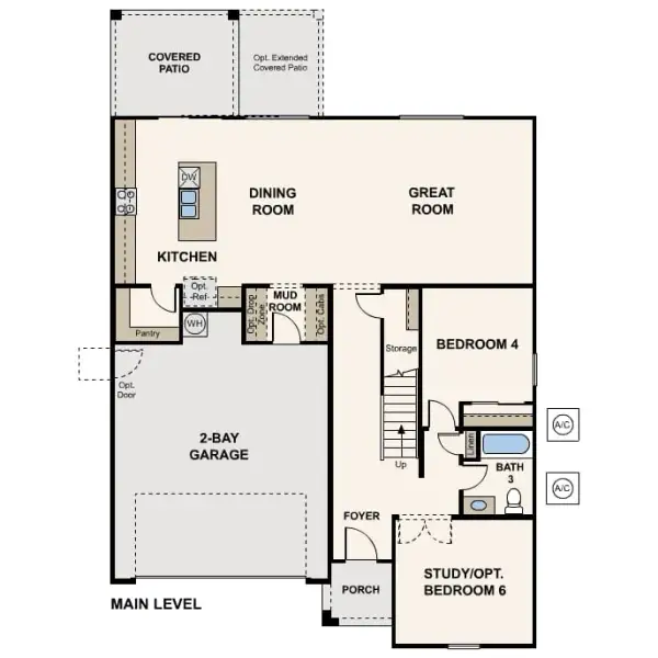 2D floor plan layout of this home in North Copper Canyon, Surprise, AZ (Image 2). 2D floor plan layout of this home in North Copper Canyon, Surprise, AZ (Image 2).