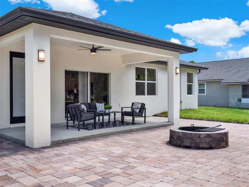 Covered patio