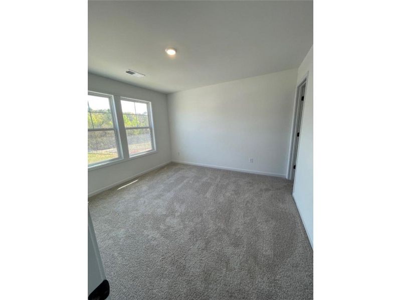 This spacious room features ample natural light an