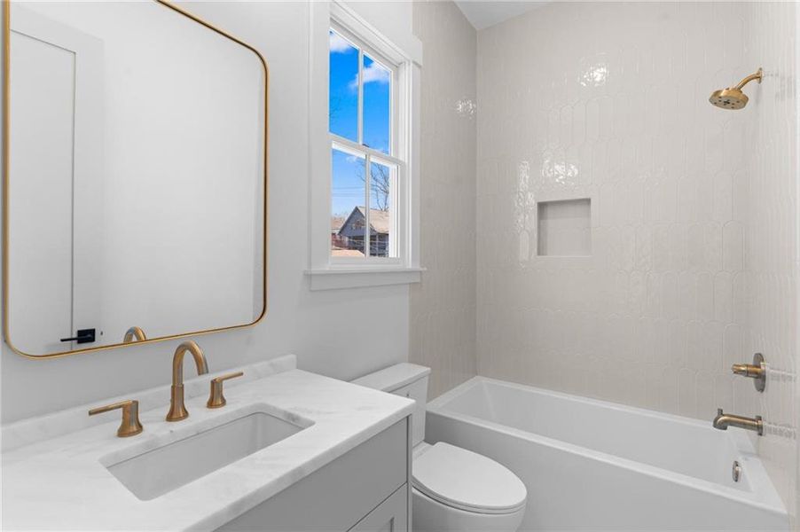 Furnished interior view inside a new home in , Atlanta (Image 10).