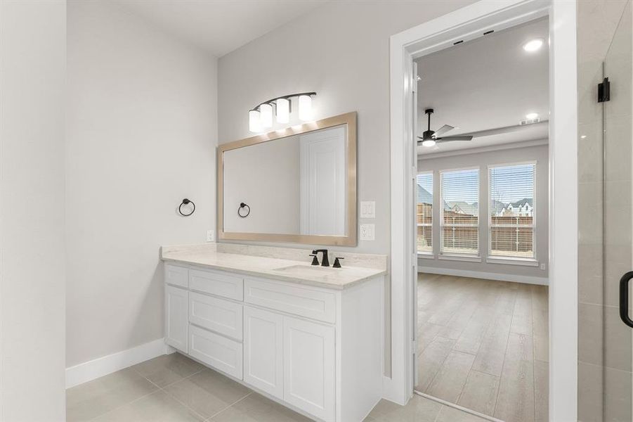 Furnished interior view inside a new home in Cambridge Estates - Harwood, Prosper (Image 15).