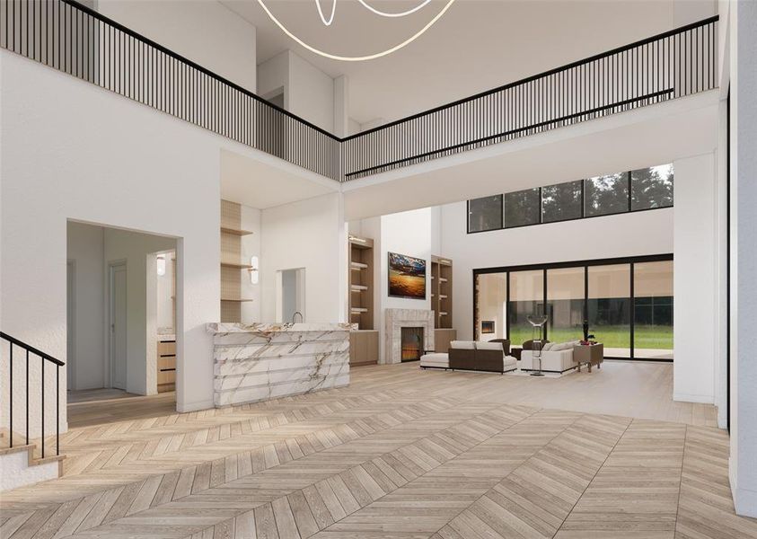 Furnished interior view inside a new home in , Frisco (Image 10).