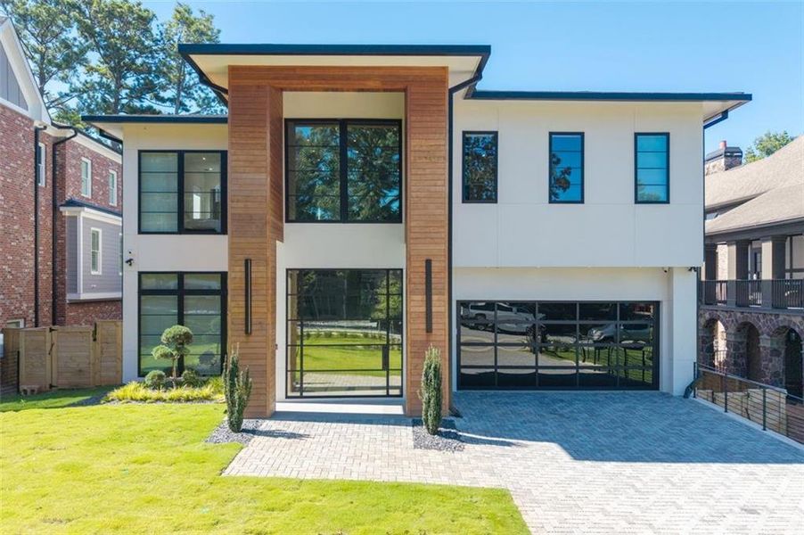 Front exterior of a new home in , Atlanta, GA, highlighting curb appeal (Image 22).