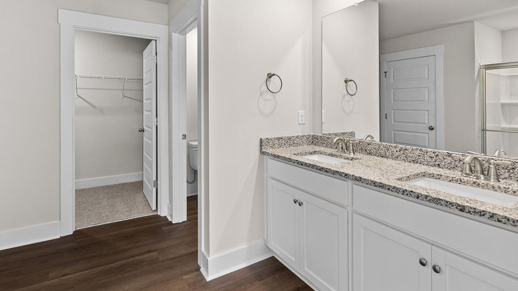Furnished interior view inside a new home in The Haven at Indigo Preserve, Leland (Image 12).
