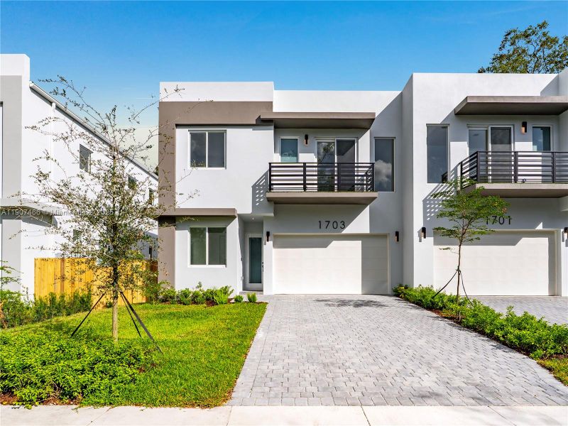 Front exterior of a new home in , Fort Lauderdale, FL, highlighting curb appeal (Image 2). Front exterior of a new home in , Fort Lauderdale, FL, highlighting curb appeal (Image 2).