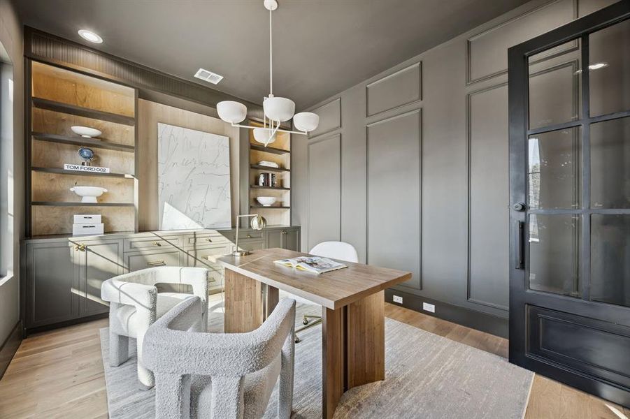 Furnished interior view inside a new home in , Dallas (Image 18).