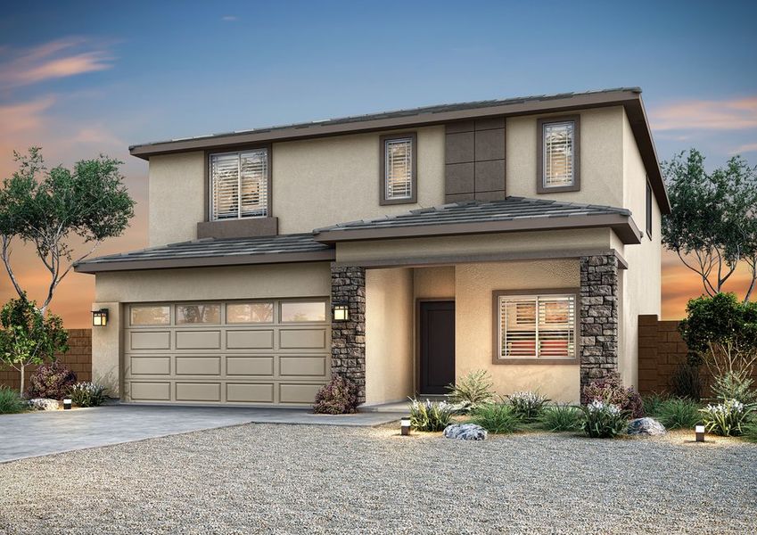 Representative exterior photo of a completed home built from the Somerton by LGI Homes in Mayfield, Buckeye, AZ (Image 8).