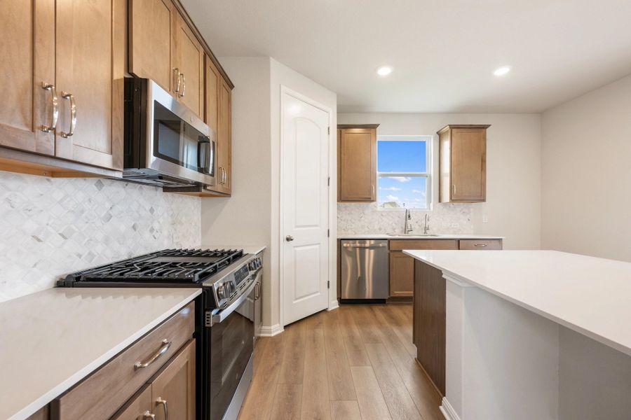 Furnished interior view inside a new home in The Cottages at La Cima, San Marcos (Image 14).