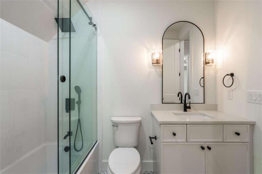 Furnished interior view inside a new home in , Monroe (Image 44).