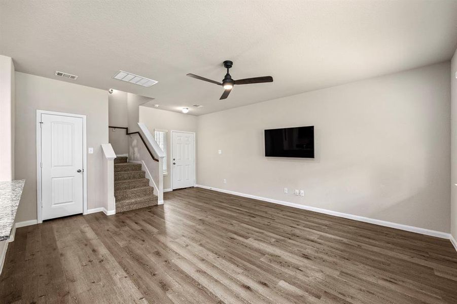 Living room looking at Front Door