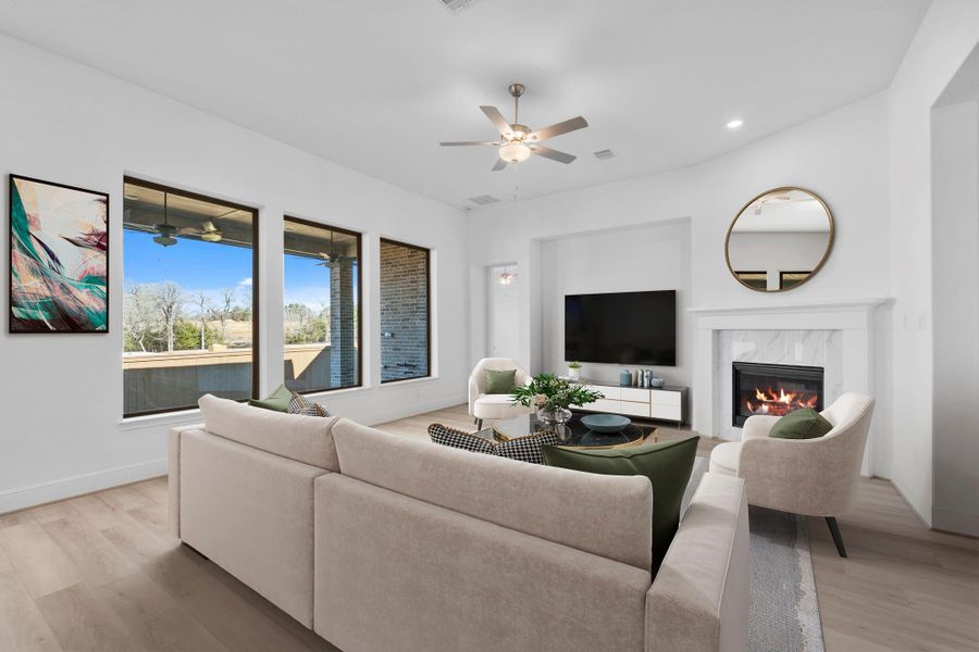Furnished interior view inside a new home in Chambers Creek, Willis (Image 15).