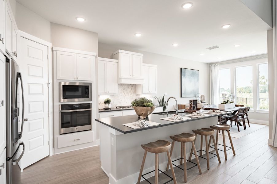Representative furnished interior of a home built from the Verdin by Tri Pointe Homes in Pecan Ridge, Fulshear (Image 63).