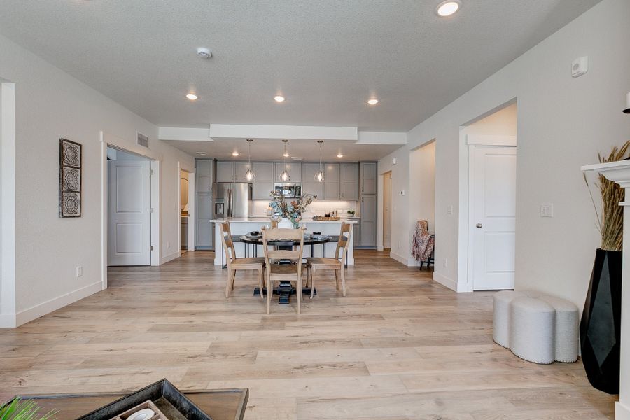 Representative furnished interior of a home built from the The Cambridge by Landmark Homes in The Lakes at Centerra, Loveland (Image 6).